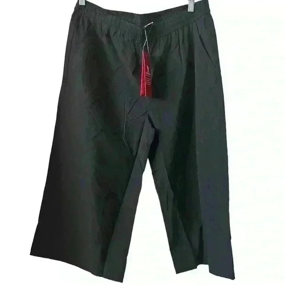 Camel Crown Women's XL Black Wide-Leg Quick-Dry Capri Pants - Picture 1 of 13